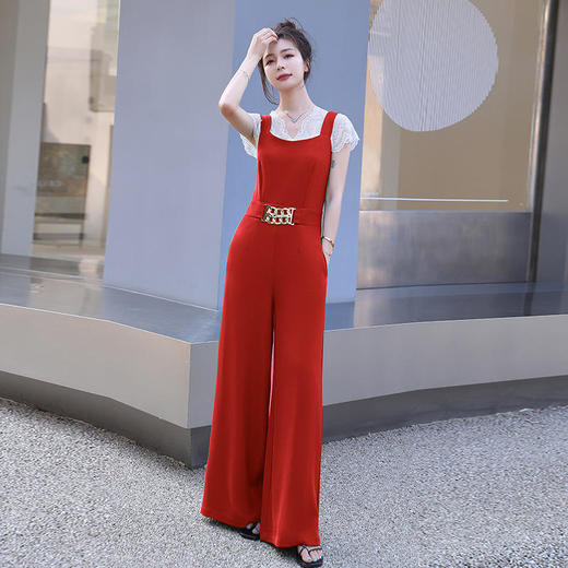 HR WHA0409韩版通勤时尚气质连体裤两件套 商品图6