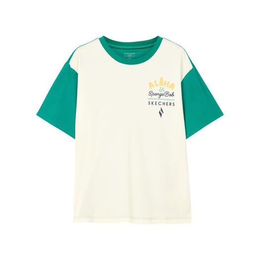 小斯凯奇【海绵宝宝联名】男大童短袖夏季新款插肩袖儿童宽松T恤L222B037 商品图6