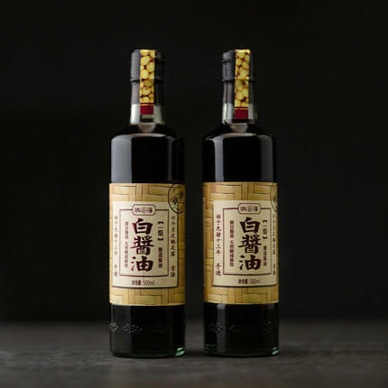 【晒足180天】沈荡白酱油500ml*2传统手工古法黄豆酱嘉兴海盐特产exp2022.9 商品图2