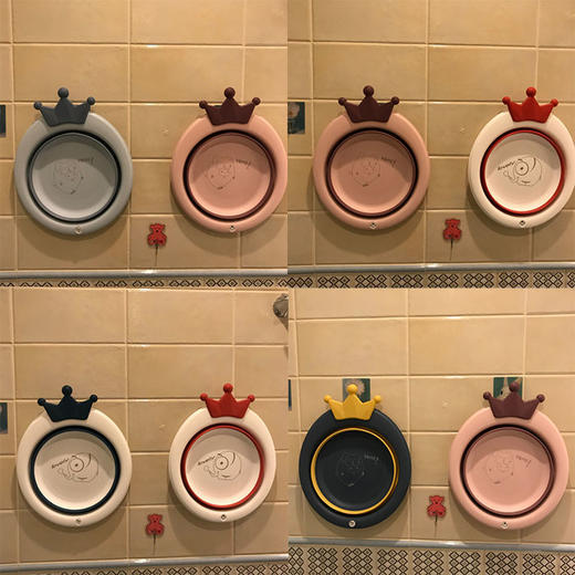 宿舍折叠脸盆学生宿舍家用洗头盆便携式旅行婴儿盆小号款 商品图3