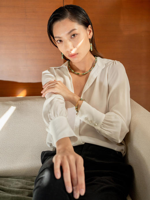 CAPSULE | Wild Necklace Chrysolapis (green) [ 绿玉髓项链 翠绿 ] 商品图1