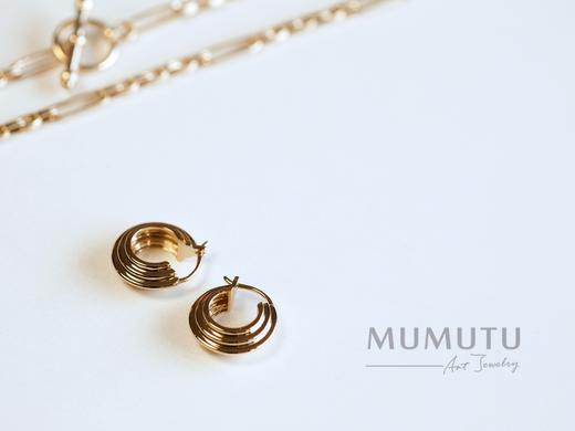 三重奏素简耳圈 商品图1