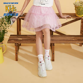 小斯凯奇2022夏新款女童短裙儿童纱裙半身裙大童蓬蓬裙L222G025