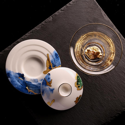 蓝色幻影盖碗 商品图3