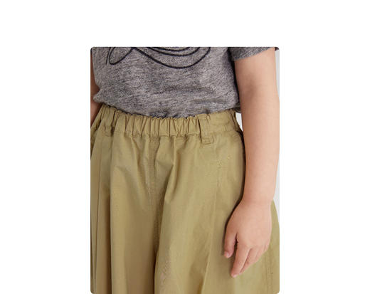 江南布衣童    男女童绵密滑爽阔腿裤 1M5E30460 商品图5