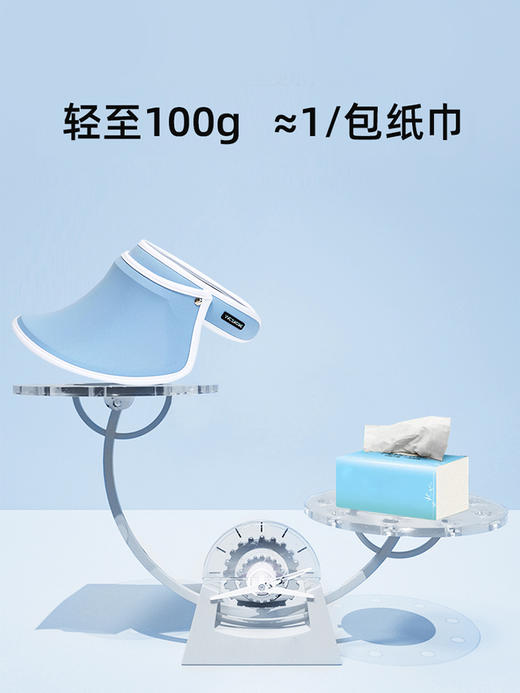 VVC防晒帽女空顶防紫外线全脸遮阳帽太阳帽子运动夏季骑车大帽檐 商品图6