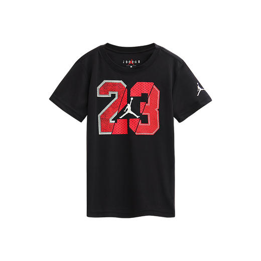 乔丹童衣男童装夏新经典飞人23号速干运动短袖T恤JD2222027 商品图0