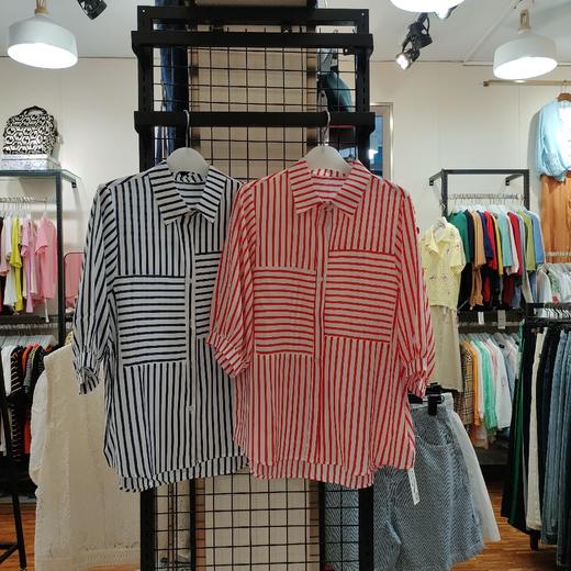 女条纹衬衣6815 商品图0