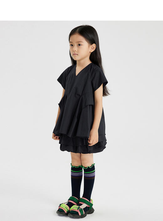 江南布衣童  22年夏季新款 女童套头褶皱造型感衬衣  1M5210130 商品图6