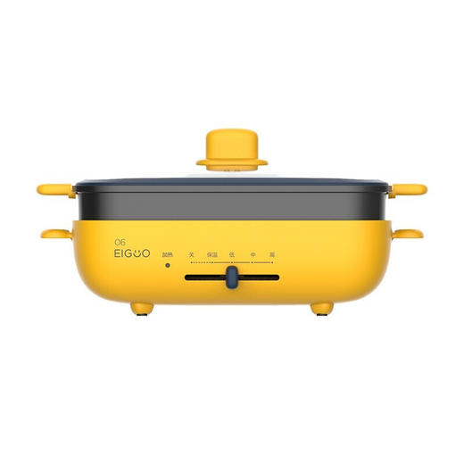 美的 Midea DY3020P301Y 电火锅电热锅煎炸涮烤多功能锅炒锅不易粘电煮锅锅独立可拆洗 团购热线：13915599506 商品图2