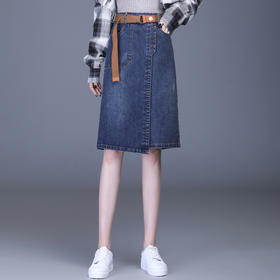 时尚优雅女神范，修身显瘦包臀牛仔裙新款弹力牛仔半身裙MYX-330