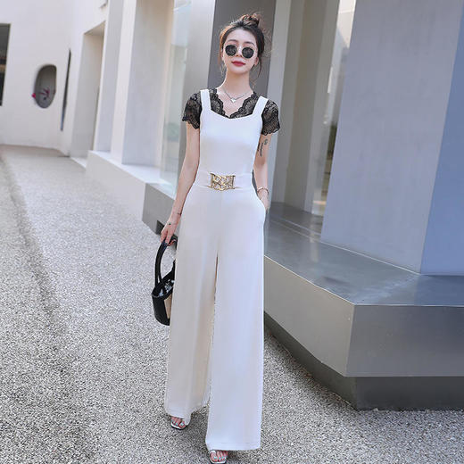 HR WHA0409韩版通勤时尚气质连体裤两件套 商品图2