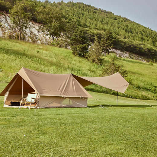 山之道系列鹤羽旅行便携式折叠加厚防雨屋脊自助春游户外露营帐篷 商品图3