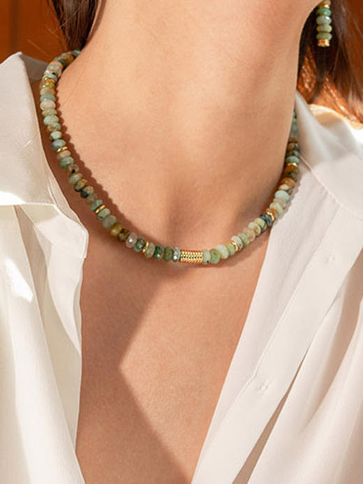 CAPSULE | Wild Necklace Chrysolapis (green) [ 绿玉髓项链 翠绿 ] 商品图0