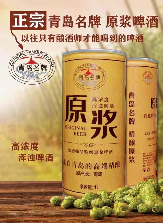 自营（啤酒汇）-青岛名牌精酿原浆啤酒1L装  酿酒师品鉴级原浆啤酒 商品图1