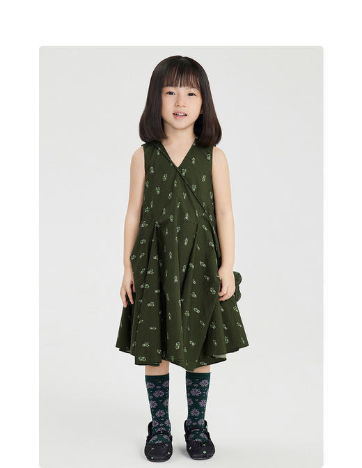 江南布衣童  夏季新款女童神奇动植物图案连衣裙   1M5G00300 商品图4