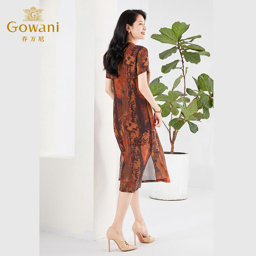 乔万尼真丝桑蚕丝连衣裙夏新款中式设计EF2E303 商品图3