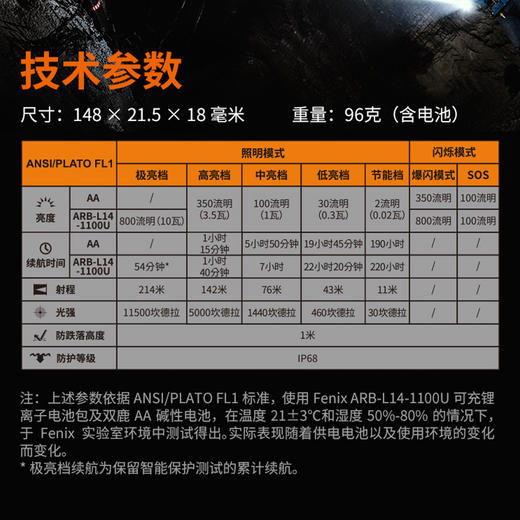 Fenix菲尼克斯 LD22 V2.0手电筒强光超亮户外便携充电+AA电池手电 商品图3