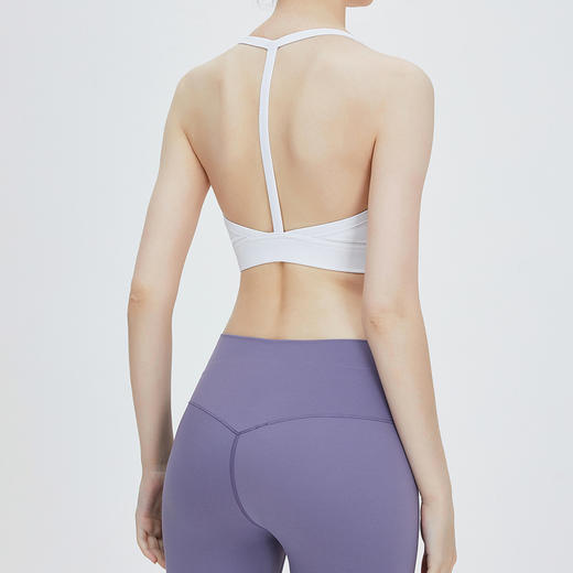 【带胸垫】挂脖瑜伽运动文胸简约软糯美背双面高弹健身瑜伽内衣  SYF 000 TM0067 商品图3