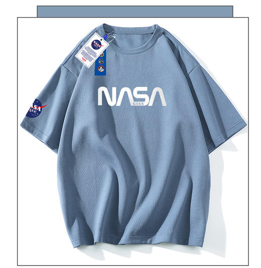  预售|NASA&GISS 字母印花T恤8009   建议买大一码 .潮快闪[福利品] 商品图4