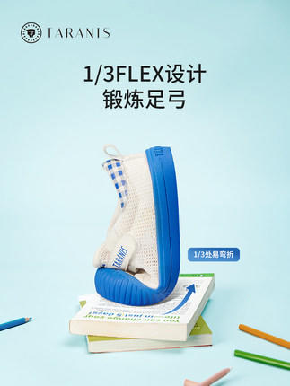 泰兰尼斯311夏季新款男童鞋子幼儿园室内鞋女童网鞋透气宝宝板鞋 商品图2