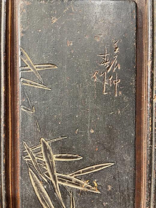 硬木雕花髹漆橱柜门板一对，顺丰包邮 商品图3