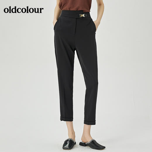 oldcolour2022夏季新品通勤简约西装裤女O21073109 商品图7