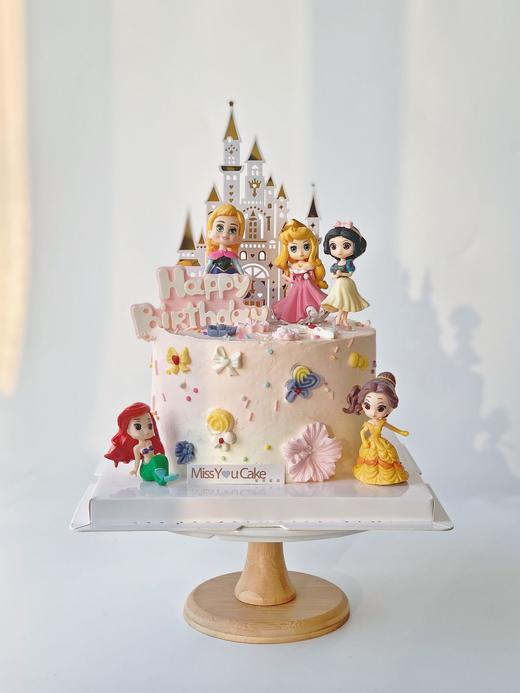 桂林店定制款裸蛋糕迪士尼公主