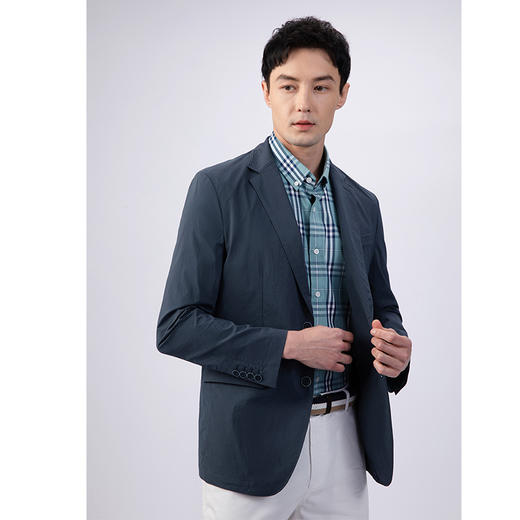 GOOD LUCK/德鲨弹力舒适轻薄干爽西装外套LY25206-832 商品图3