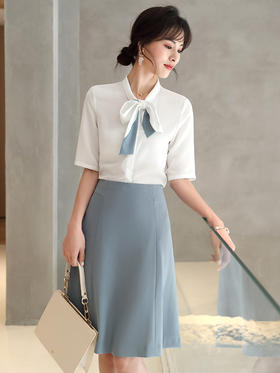 艾尚臣职业裙套装工作服气质女神范时尚美容院空姐制服前台工作装