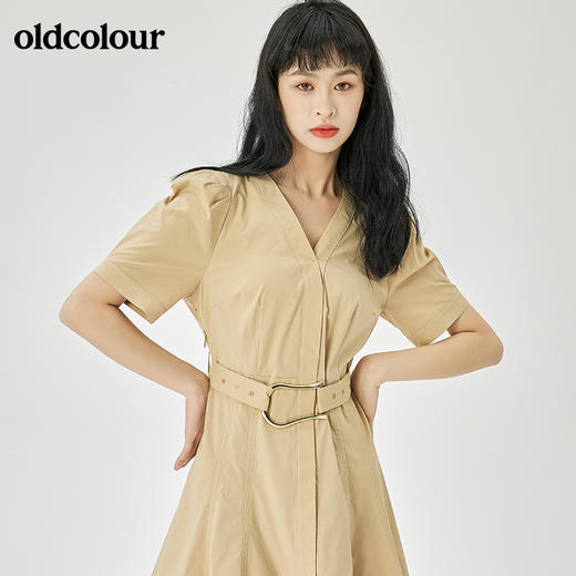 oldcolour2022夏季新品简约通勤连衣裙O22101202 商品图2