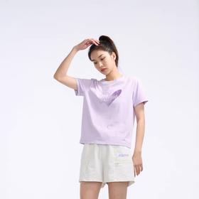 361度T恤女装短袖字母新品2022夏季运动衫透气圆领上衣562224108