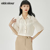 oldcolour2022夏季新品简约通勤衬衫女O21011144 商品缩略图2