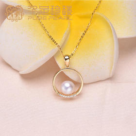  预售|7-8mm正圆无暇强光S925银AK淡水珠项链 .潮快闪[福利品]