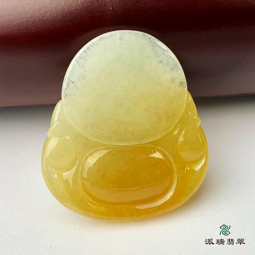 派瑞翡翠 翡翠佛 糯冰种 黄翡 商品图3