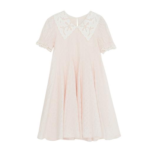 谜底童装商场同款2022夏新款A型长款裙子复古浪漫连衣裙B1BKL0329 商品图4