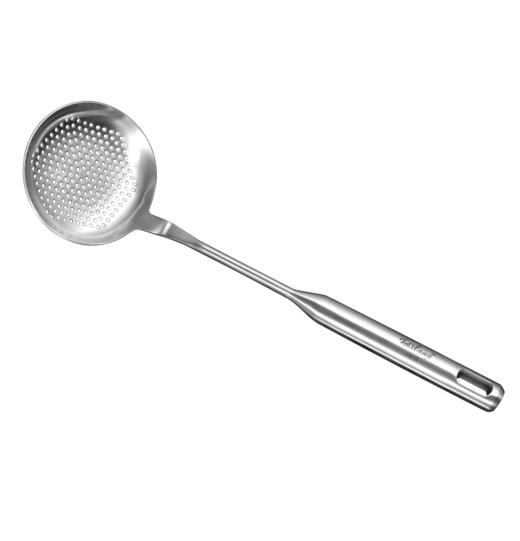 菲仕朗（FOSSLANG）304不锈钢汤勺锅铲打蛋器意粉爪 漏勺厨具煎铲勺不锈钢厨具七件套带挂架 商品图6