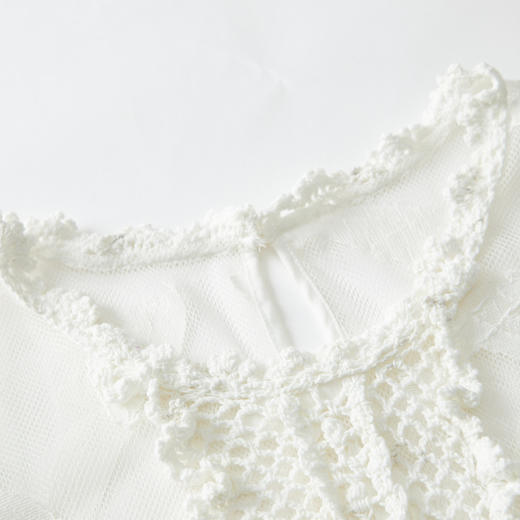 谜底短袖连衣裙2022夏季新款订制晚礼裙蕾丝长裙222GL0543 商品图3