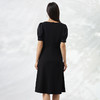 EITIE爱特爱夏季新款时尚长款显瘦V领泡泡袖连衣裙B2207982 商品缩略图4