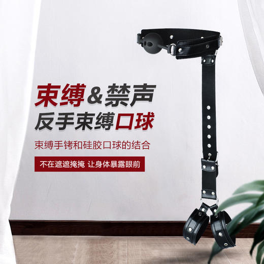 谜姬 反手束缚套组 男女通用捆绑带简易束缚带互动调教SM情趣道具夫妻房事辅助姿势情趣玩具手脚铐成人性用品 反手双臂束缚套装 商品图0