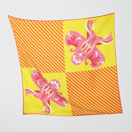 华晨文创 风筝系列丝巾 数码印花 商品图0