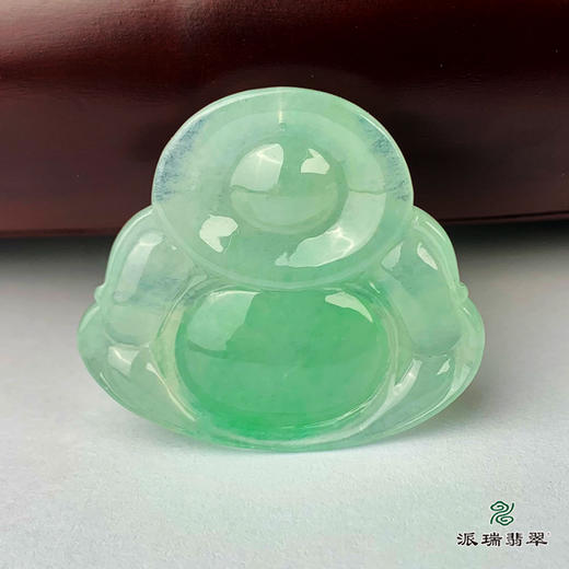 派瑞翡翠 翡翠佛 糯冰种 飘绿花 商品图2