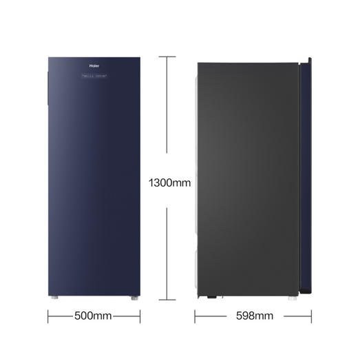 海尔（Haier）冷柜BD-152WGHS9B8立式冷冻柜深海蓝 商品图11