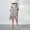 EITIE爱特爱夏季新款飘逸不规则印花通勤高腰a字半身裙B2206922 商品缩略图1