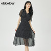 oldcolour2022夏季新品休闲通勤短袖连衣裙O21101105 商品缩略图2