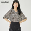 oldcolour2022夏季新品休闲宽松格子套头衫女O21012157 商品缩略图1