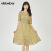 oldcolour2022夏季新品通勤休闲碎花连衣裙O21101181 商品缩略图3