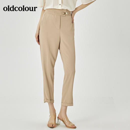 oldcolour2022夏季新品通勤简约西装裤女O21073109 商品图0