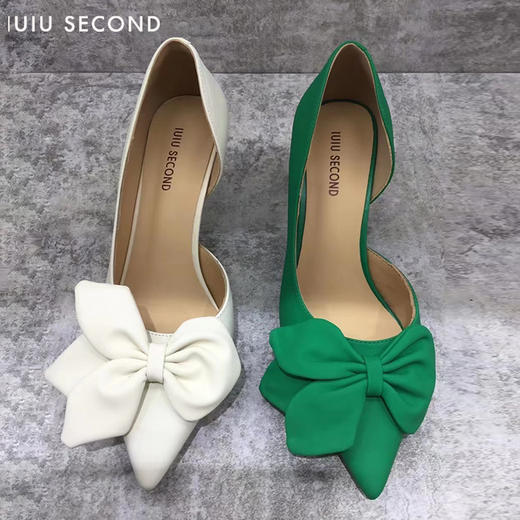 IUIU SECOND 2022夏新款优雅花朵尖头侧空凉鞋高跟鞋U22AH11211 商品图9