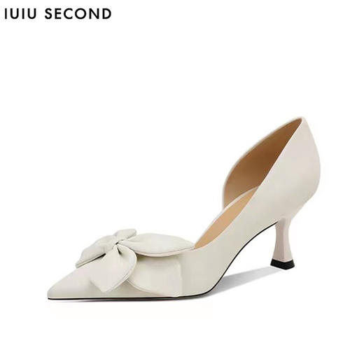 IUIU SECOND 2022夏新款优雅花朵尖头侧空凉鞋高跟鞋U22AH11211 商品图8